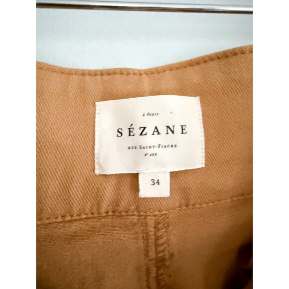 Sezane | Sézane | Austin Trousers in Camel - NO BELT | Sz 34/2 - Picture 6 of 11